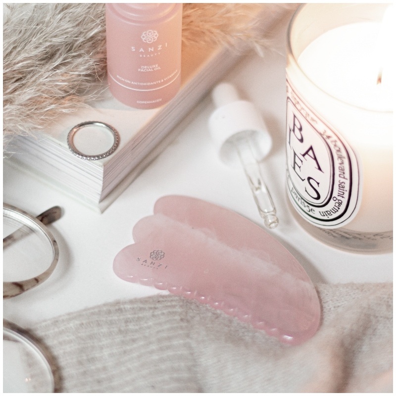 Sanzi Beauty Sculpt Gua Sha - Rose Quartz