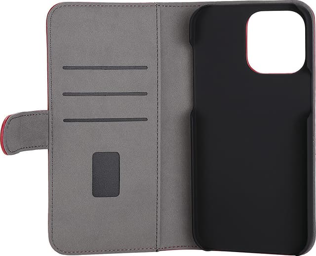 Gear iPhone 14 Pro Max Wallet telefonetui (rødt)
