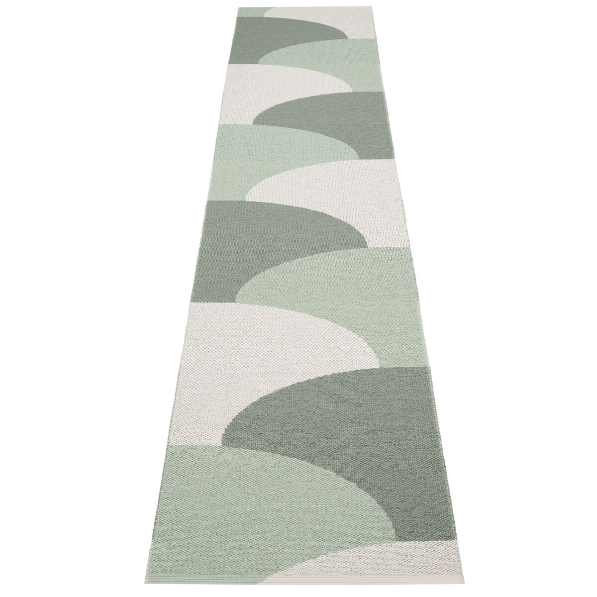 Pappelina Hill teppe 70 × 360 cm, army/mint/grey