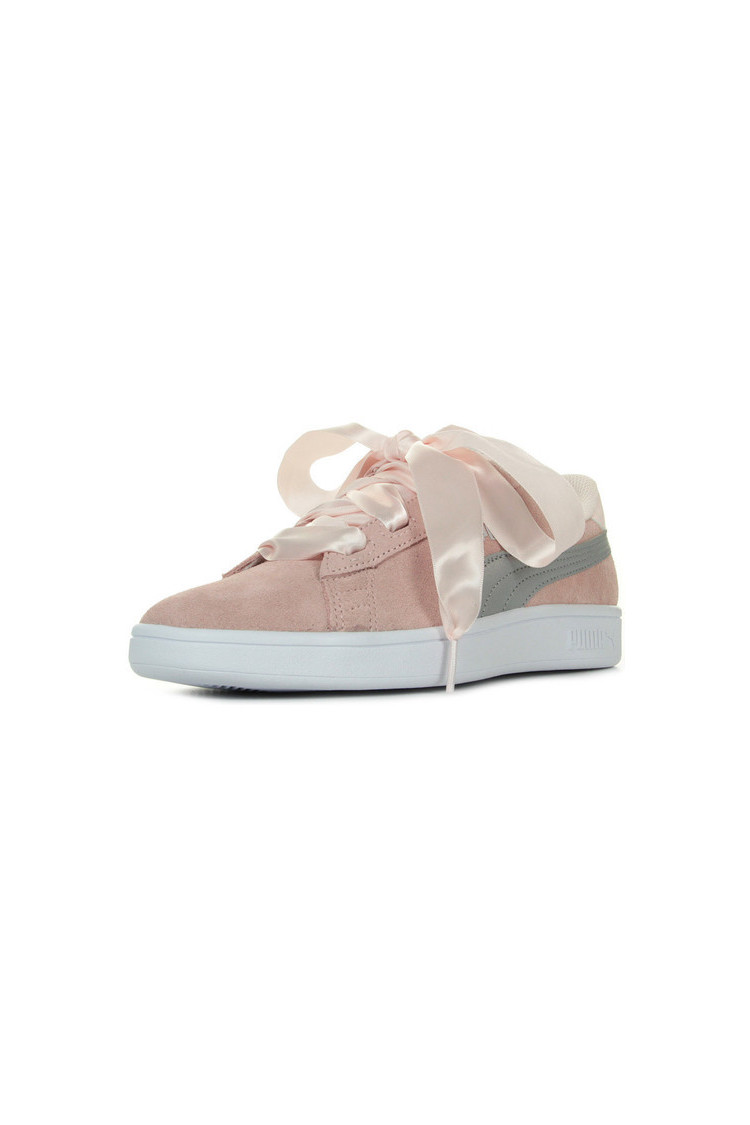 Baskets Puma Smash V2 Ribbon rose silver JW