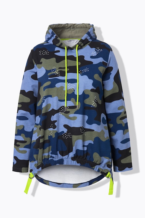 Hoodie, Camouflage, Glitzersteinchen