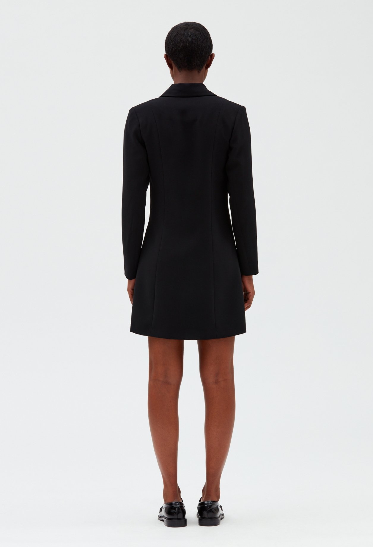Robe courte blazer double boutonnage