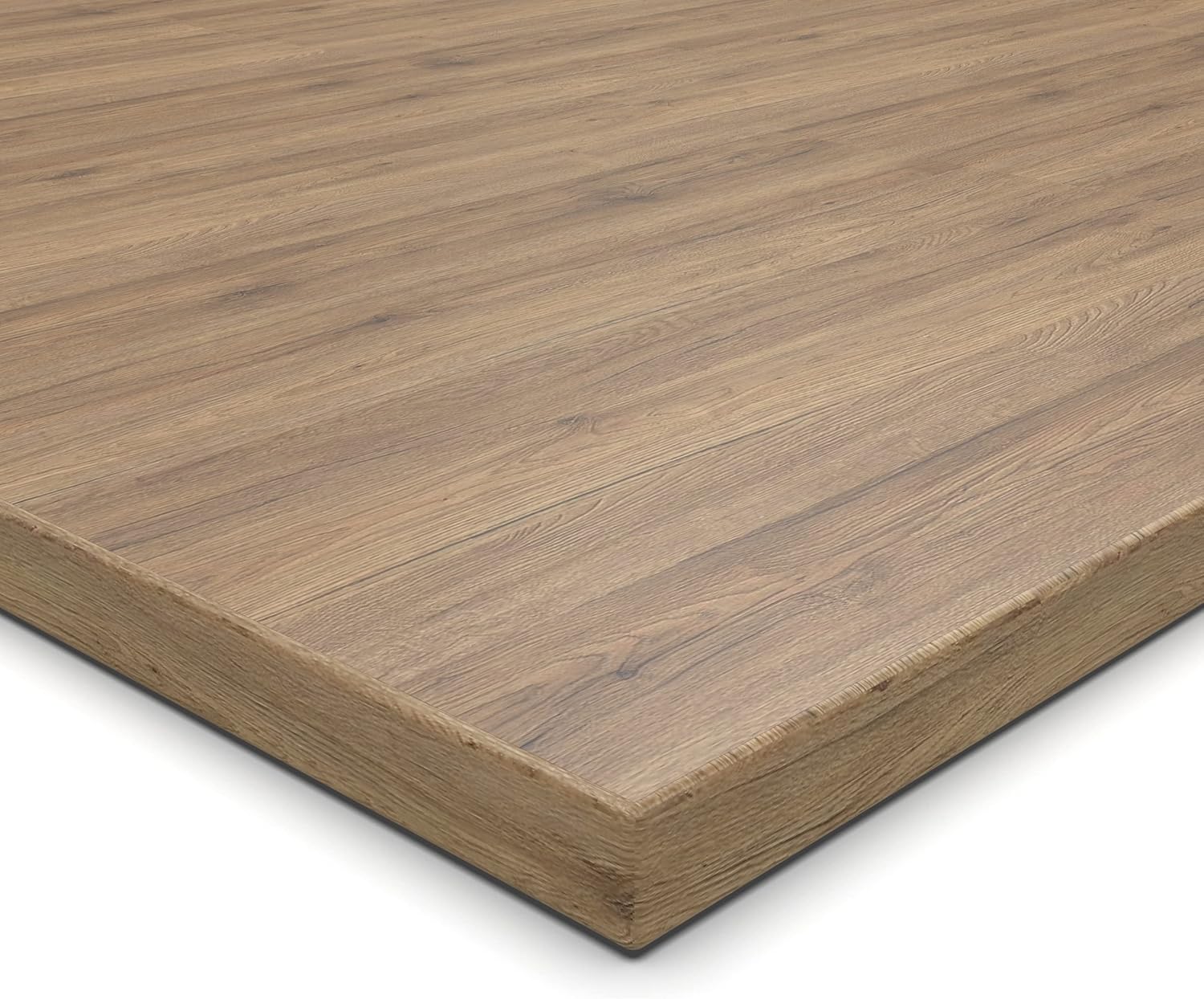 AUPROTEC Tischplatte 28mm Eiche Sanremo Classic 160x60 cm I Spanplatte mit 1mm ABS Kante & PU-Verleimung I melaminharzbeschichtet I elegant & wasserabweisend