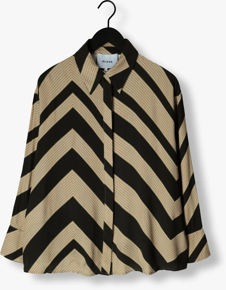 MINUS groene minus blouse jalia long sleeve shirt