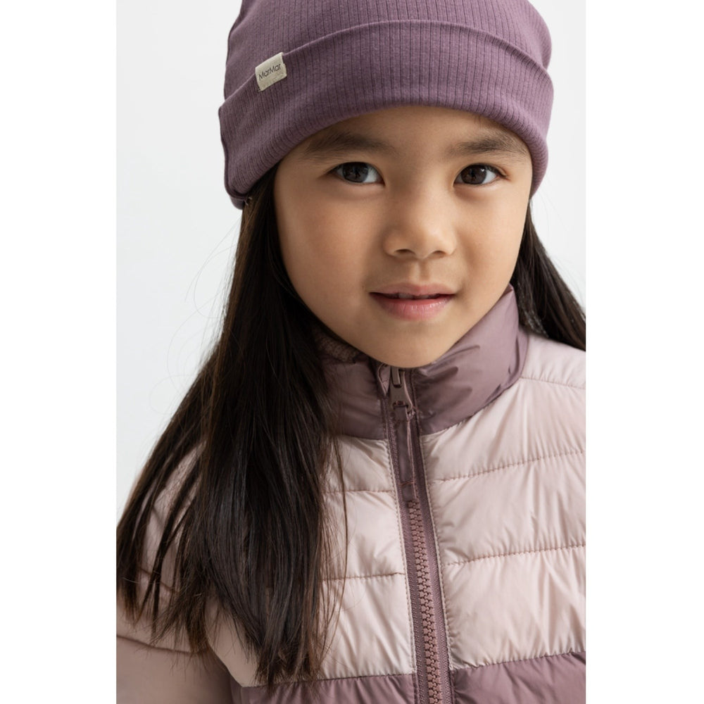 Køb MarMar Vegan Puffer Plum Shadow Block Owe Jakke
