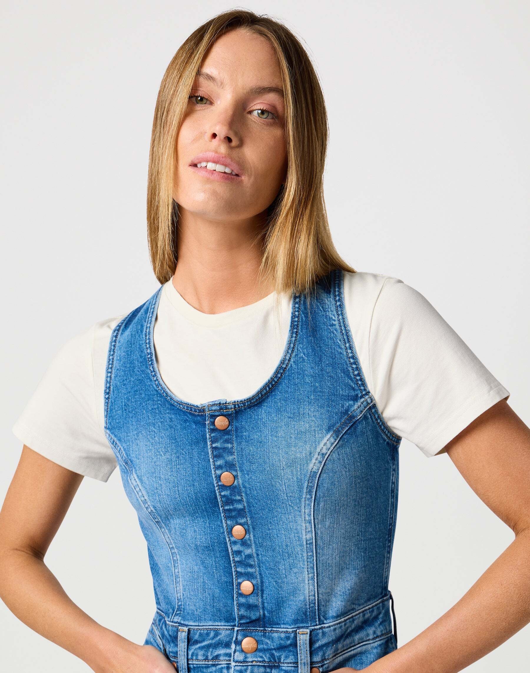 Wrangler Jeanskleid »WRANGLER Jeanskleid The Dress«