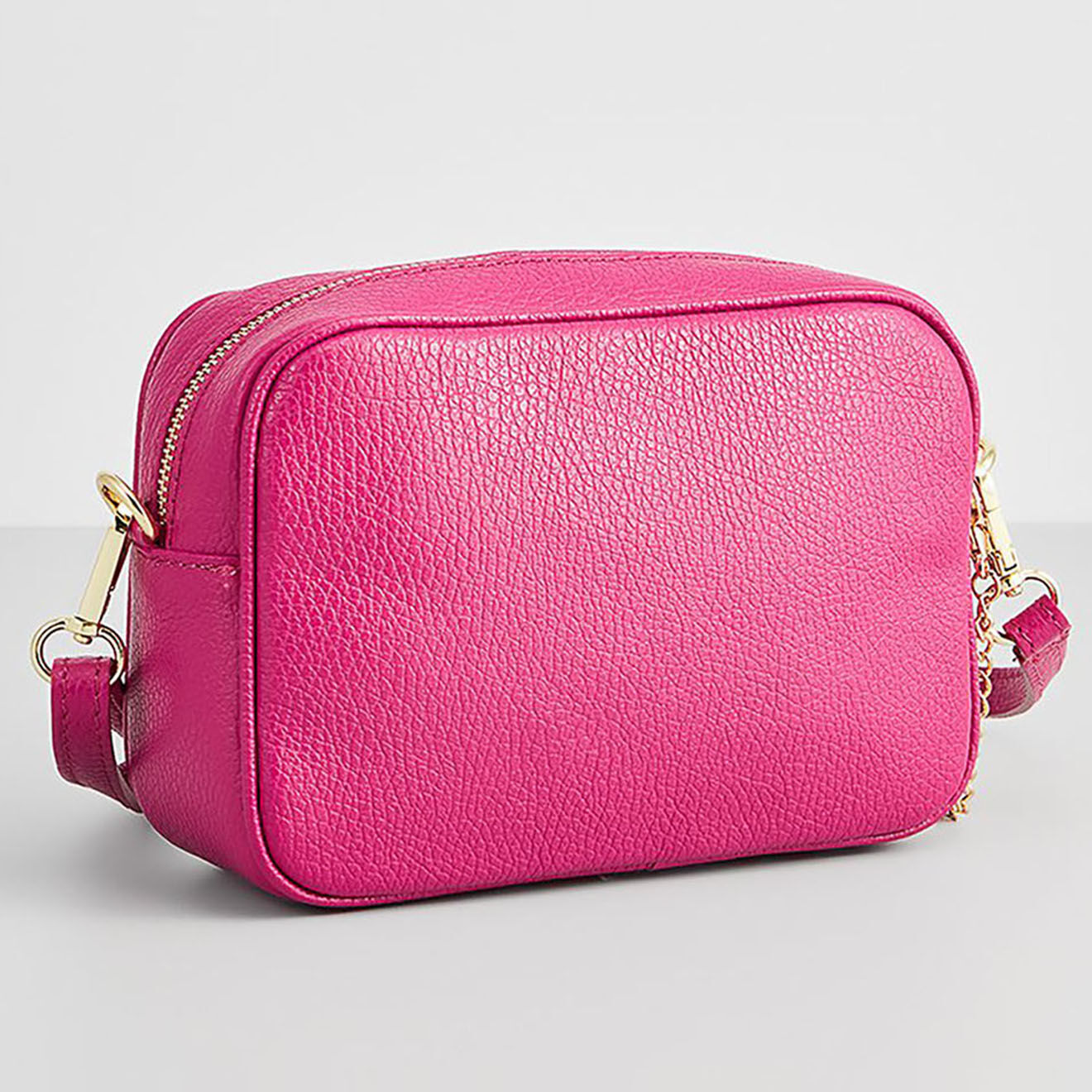 Christian Laurier Sac bandoulière en Cuir Joy fushia - 21x14x6 cm