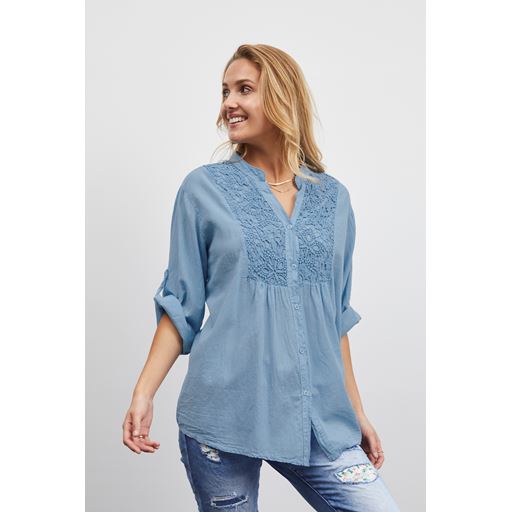 Sorbet Hottie Bluse, Azurine, M