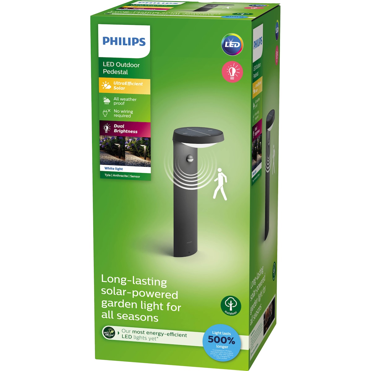 Philips Tyla IR sokkellampe med solceller 1,2W