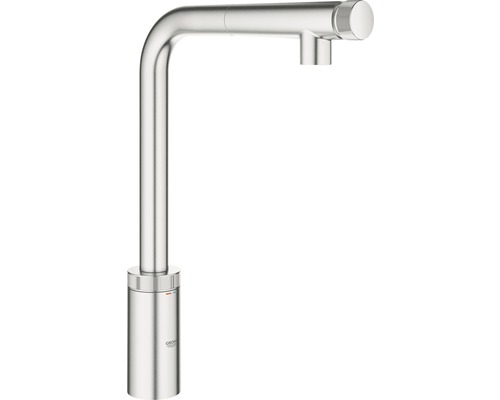 GROHE keukenkraan met handdouche MINTA SMARTCONTROL supersteel mat 31613DC0