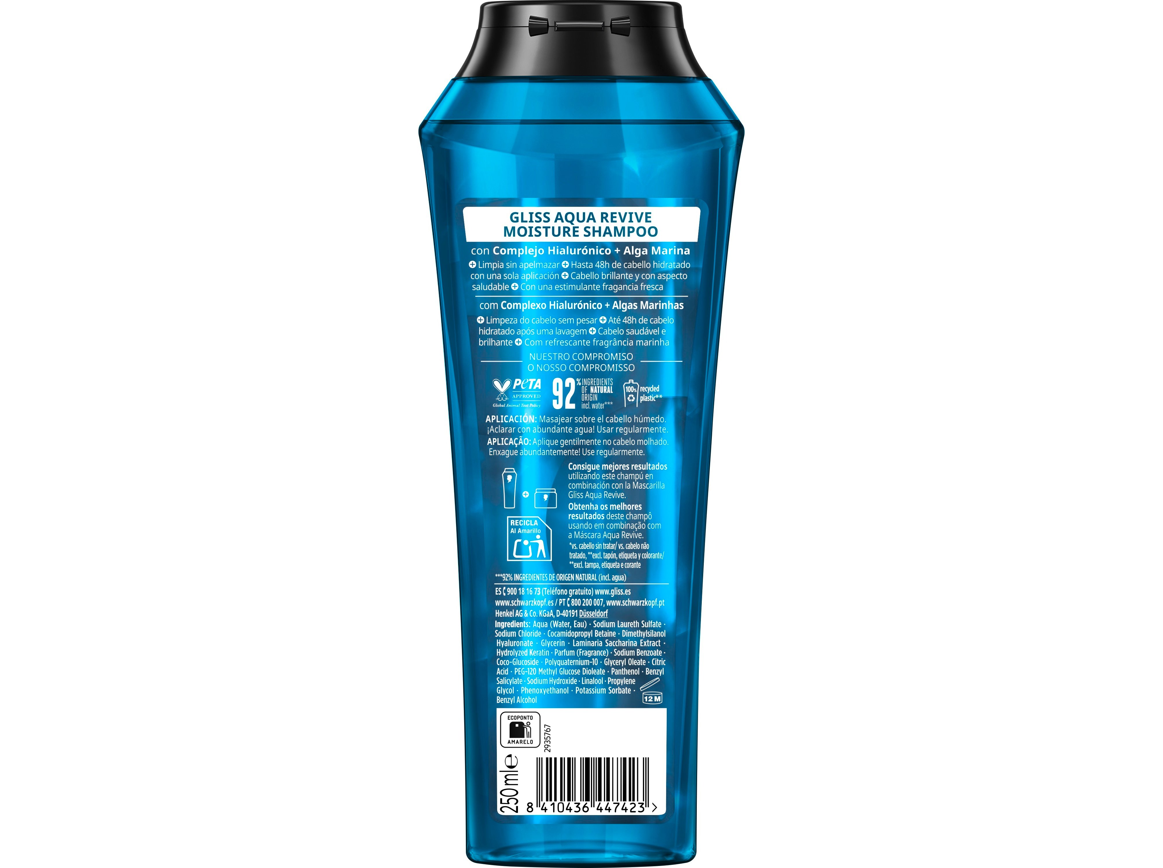 CHAMPÔ GLISS AQUA REVIVE 250ML
