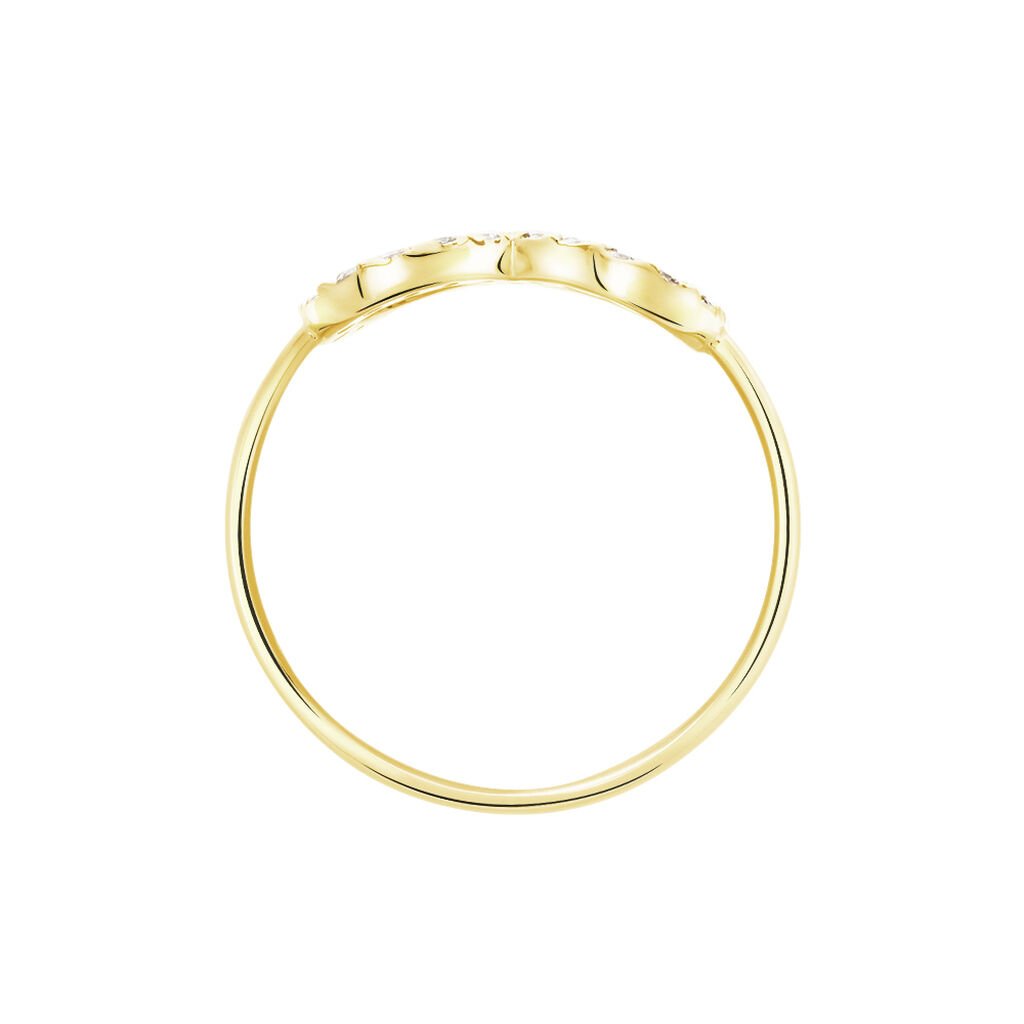 Bague Klothilda Or Jaune Oxyde De Zirconium