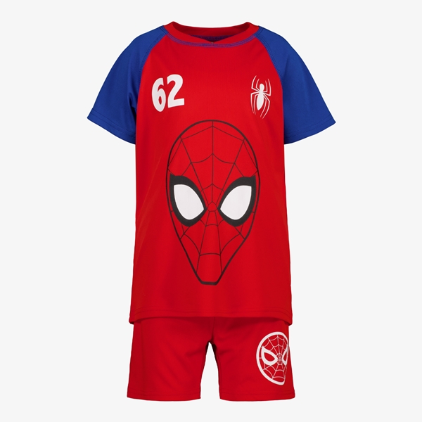 Spider-Man kinder sport set rood