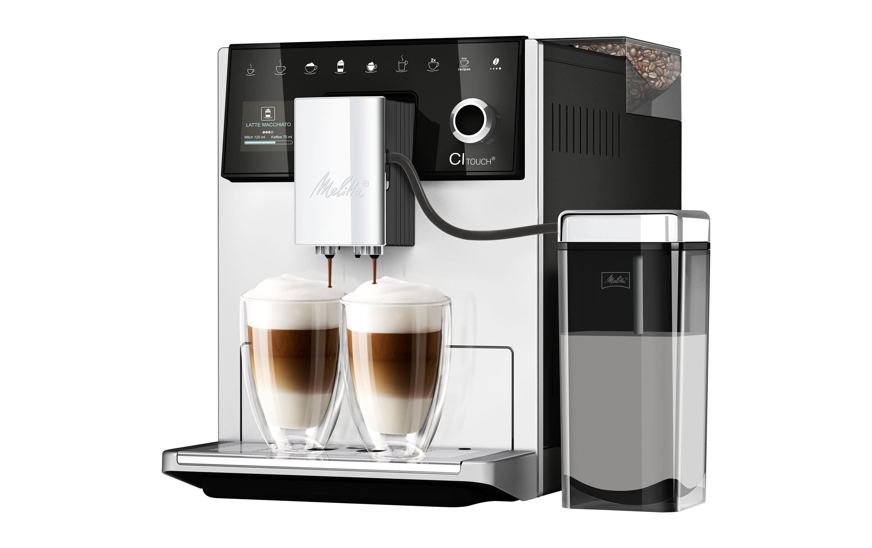 Kaffeevollautomat CI Touch Silber<br>Zweitassen-Vollautomat mit Vielfalt und Individualität auf Knopfdruck!