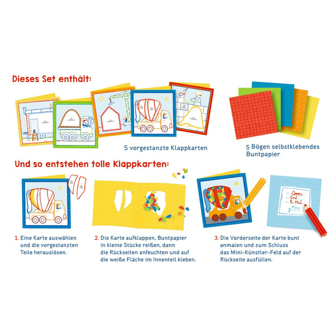 Mein erstes Bastelset - Schnipsel-Kunst - Baustelle