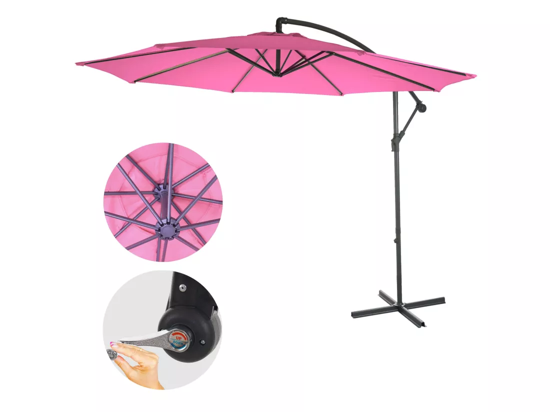 Parasol déporté protection solaire 360 x 295 x 235 cm 04_0000936