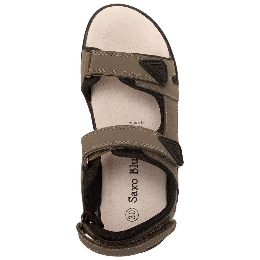 Sandales à scratchs pour garçon - Kaki