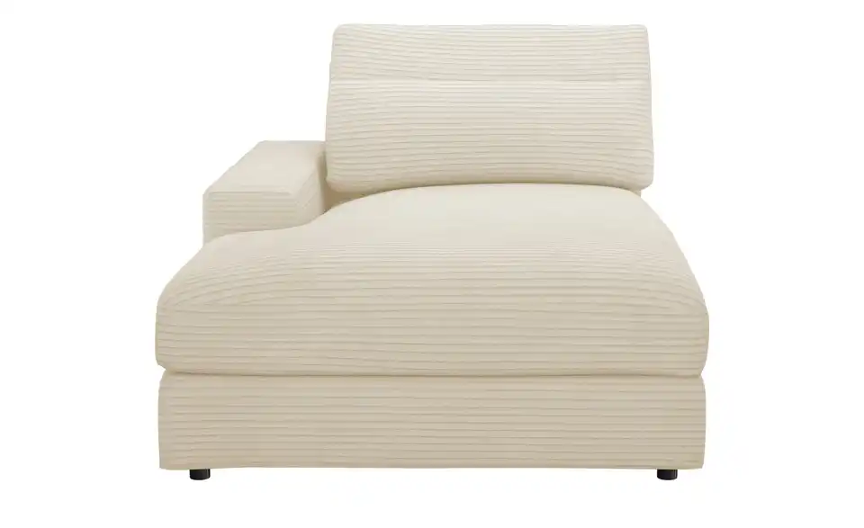 Element Branna Beige Cordstoff Ottomane links