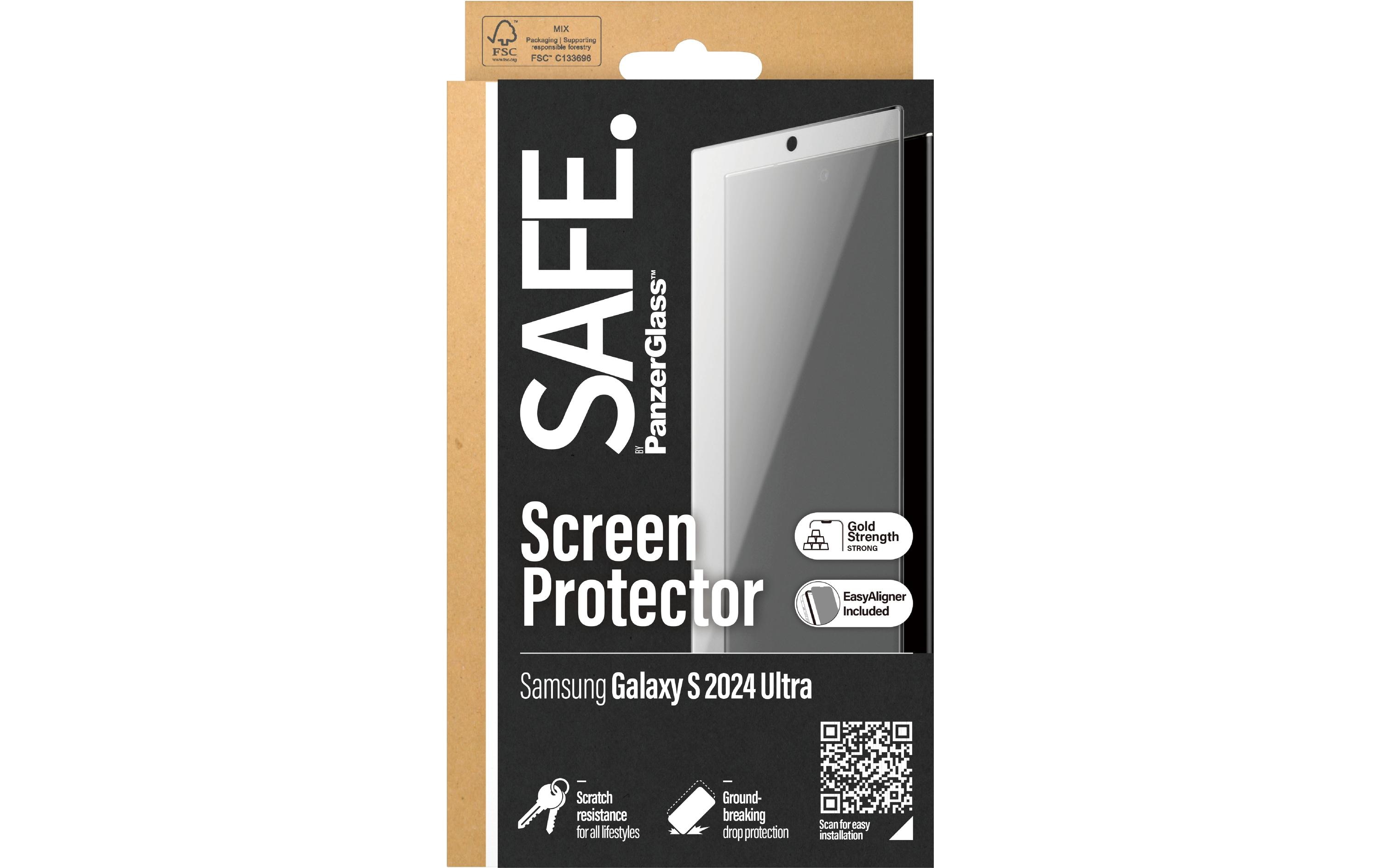 Displayschutz Ultra Wide Fit Galaxy S24 UltraDisplay-Schutzfolie für das Samsung Galaxy S24 Ultra mit Applikator