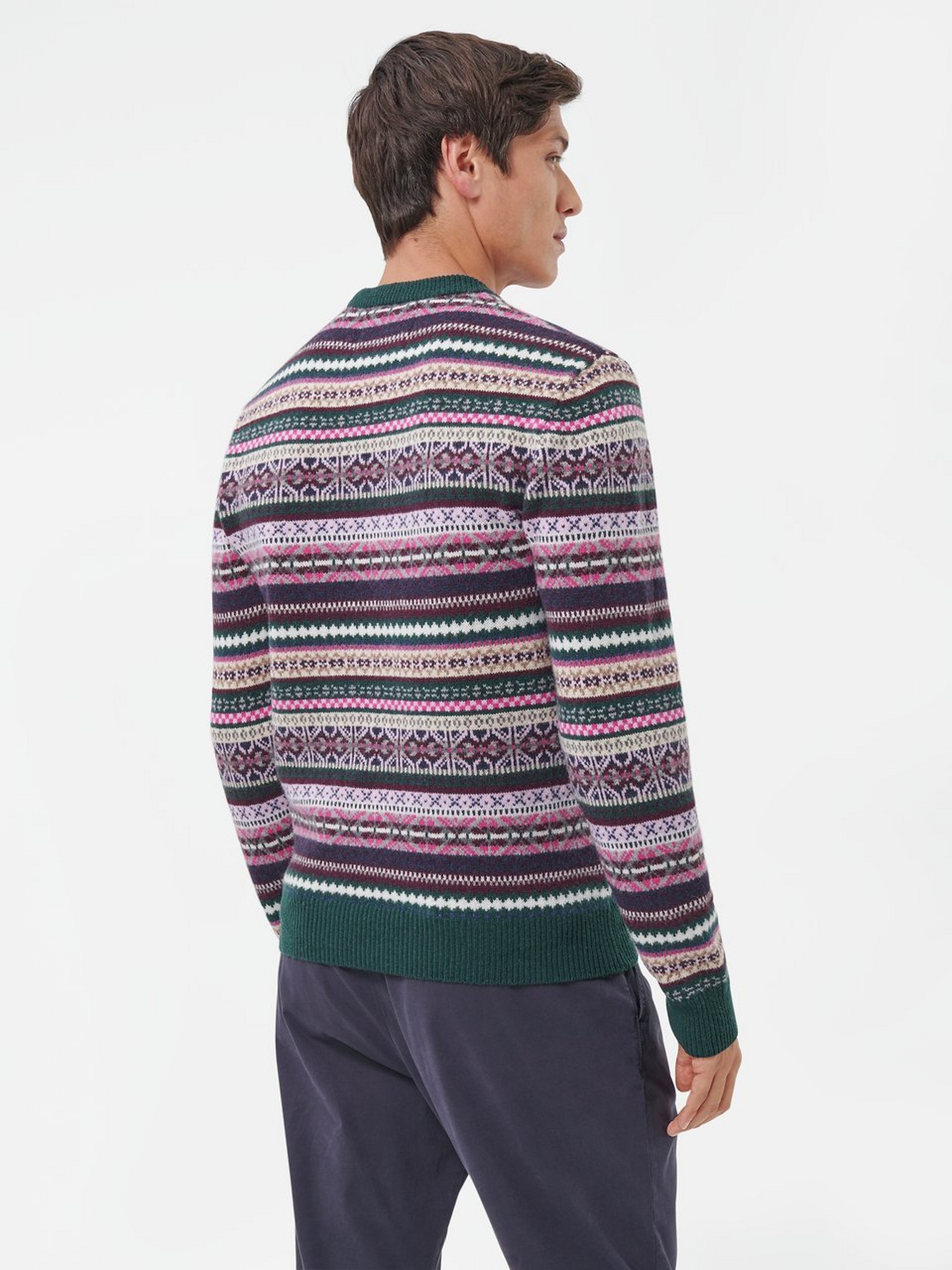 Rundhals-Pullover MULTI COLOUR FAIR ISLE C-NECK