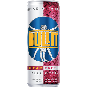 Bullit Energy Drink Suikervrij Full Berry 250ml
