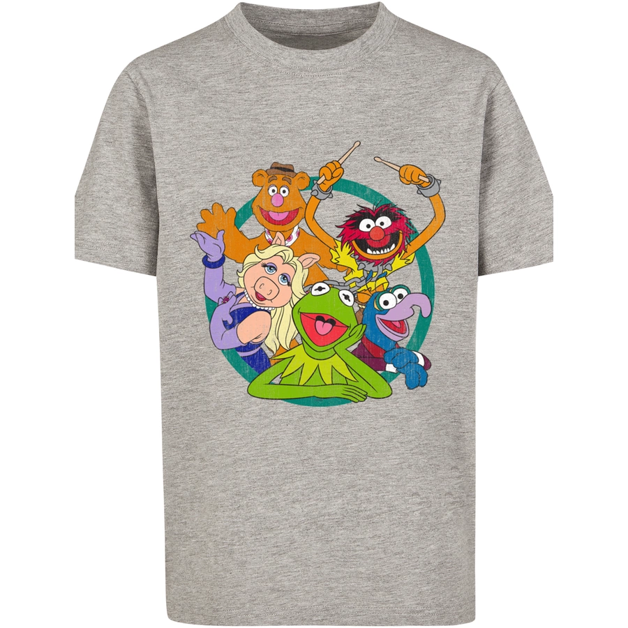 F4NT4STIC T-Shirt  Die Muppets Group Circle heather grey