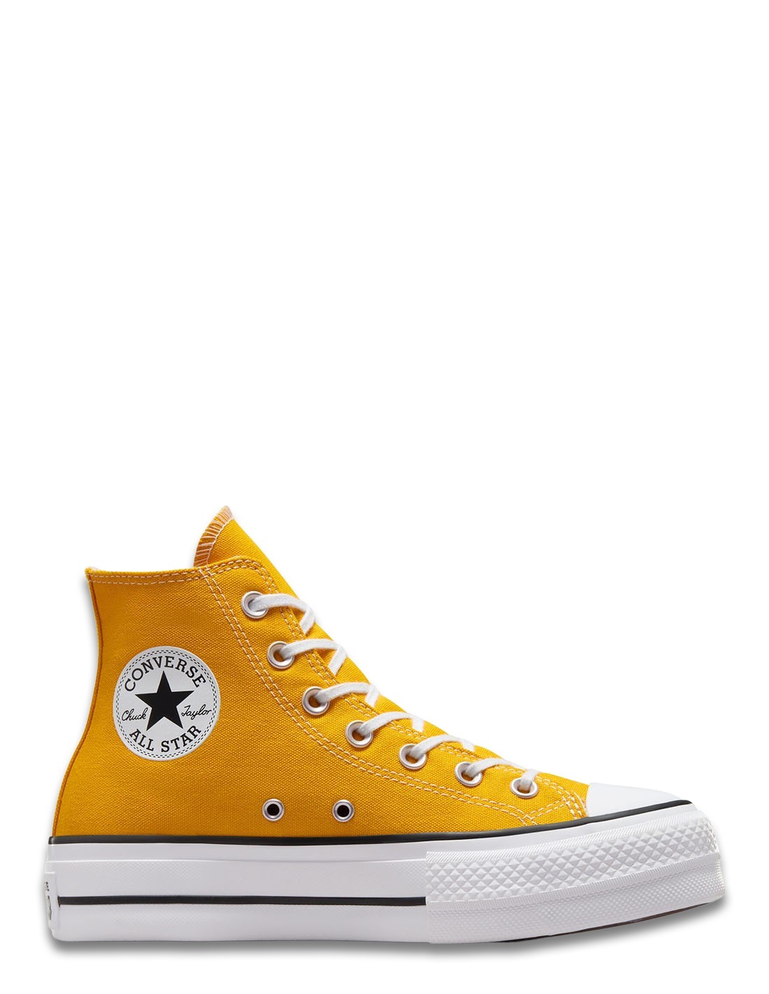 converse Sneakers Montantes Femme Ctas Lift Hi Toile Jaune
