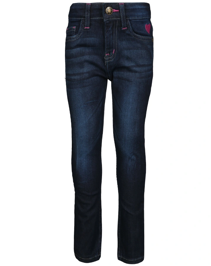 Jeans-Hose PINKES HERZ Skinny Fit in dark blue denim