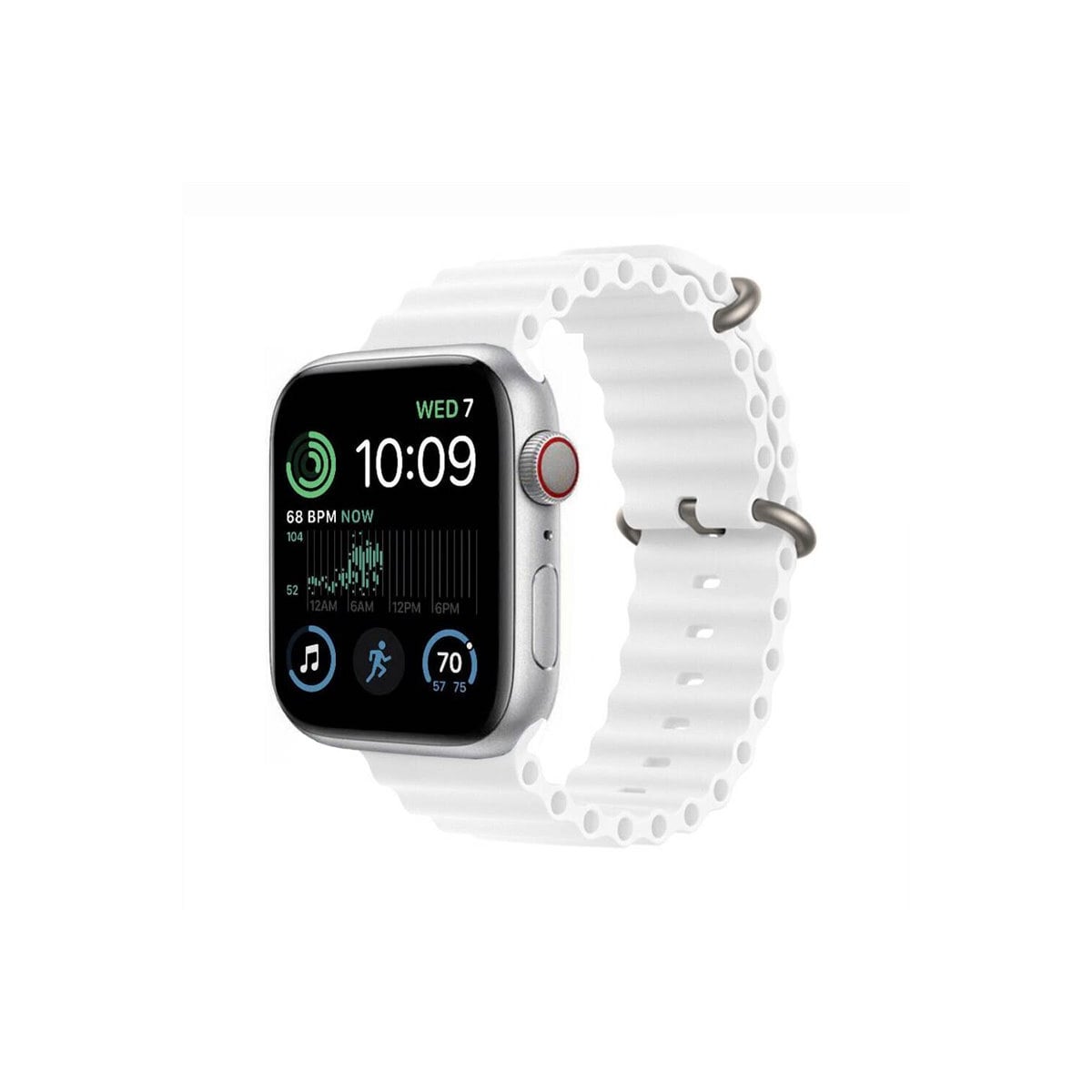 RIB Sport Armbånd Apple Watch SE 2022 (40mm) - Hvit