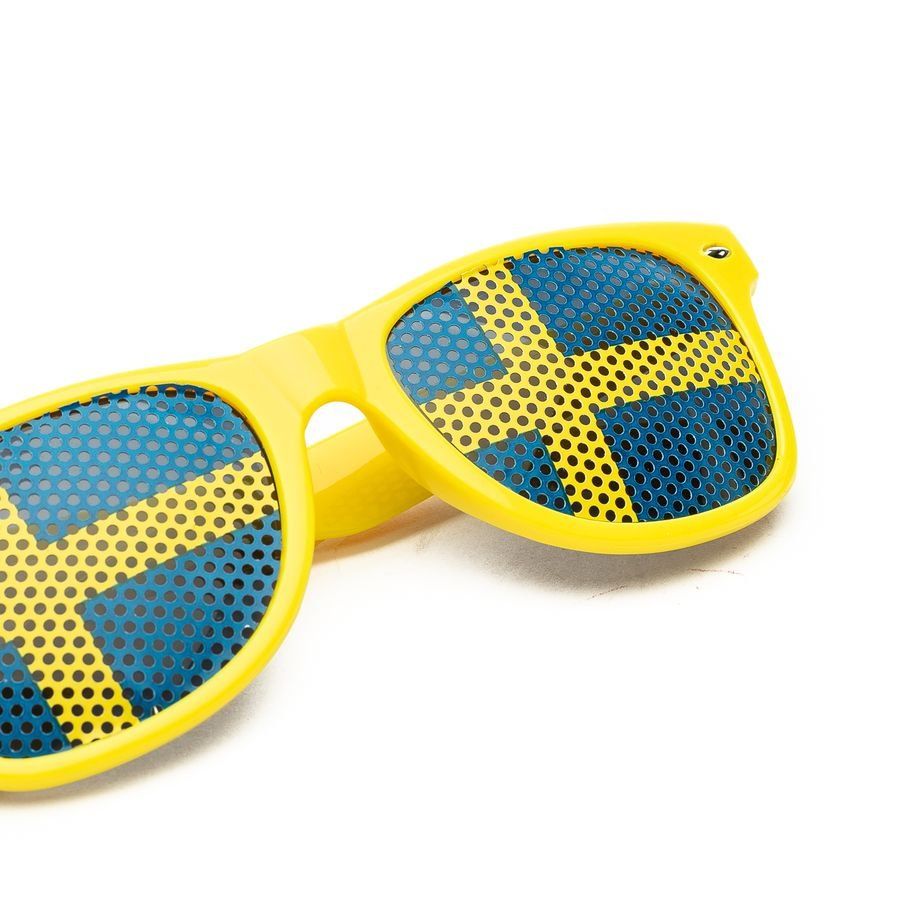 Suède Lunettes de Soleil - Jaune/Noir