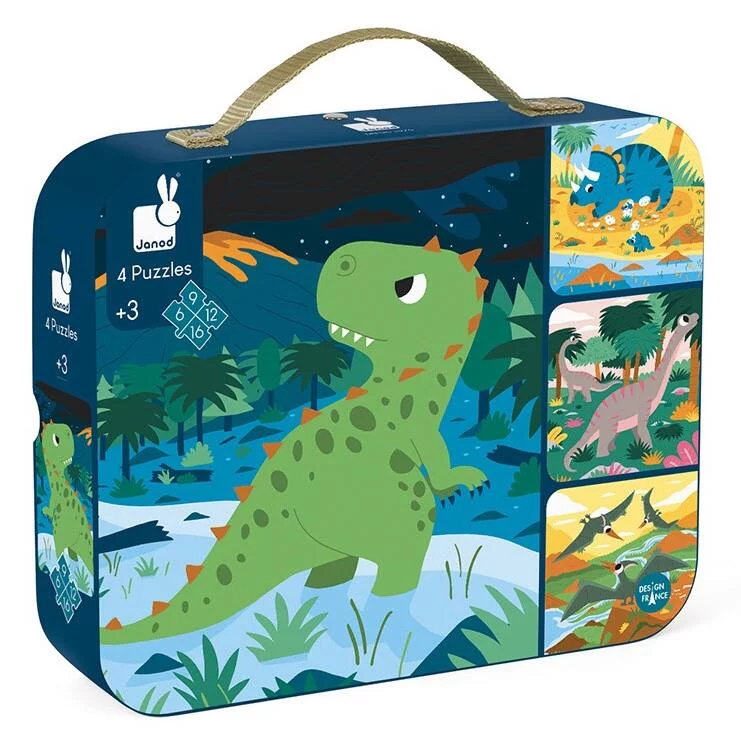 PUZZLE EVOLUTIFS DINOSAURES - EN BOIS