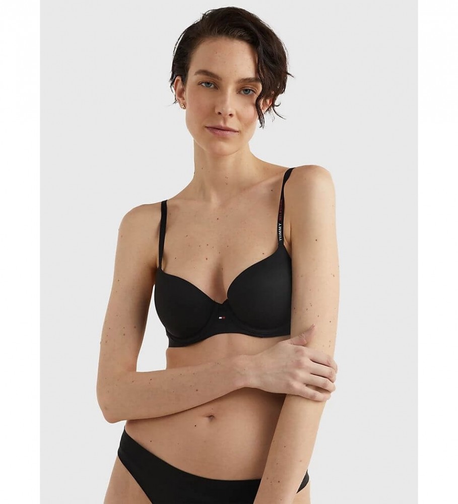 Sutiã Tommy Hilfiger Ultra Soft Preto Meia Taça