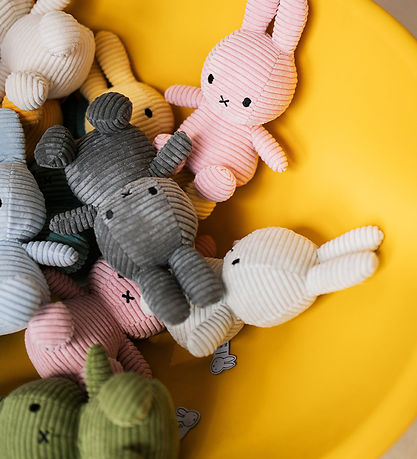 Bon Ton Toys Kuscheltier - 23 cm - Miffy Corduroy - Soft Grey