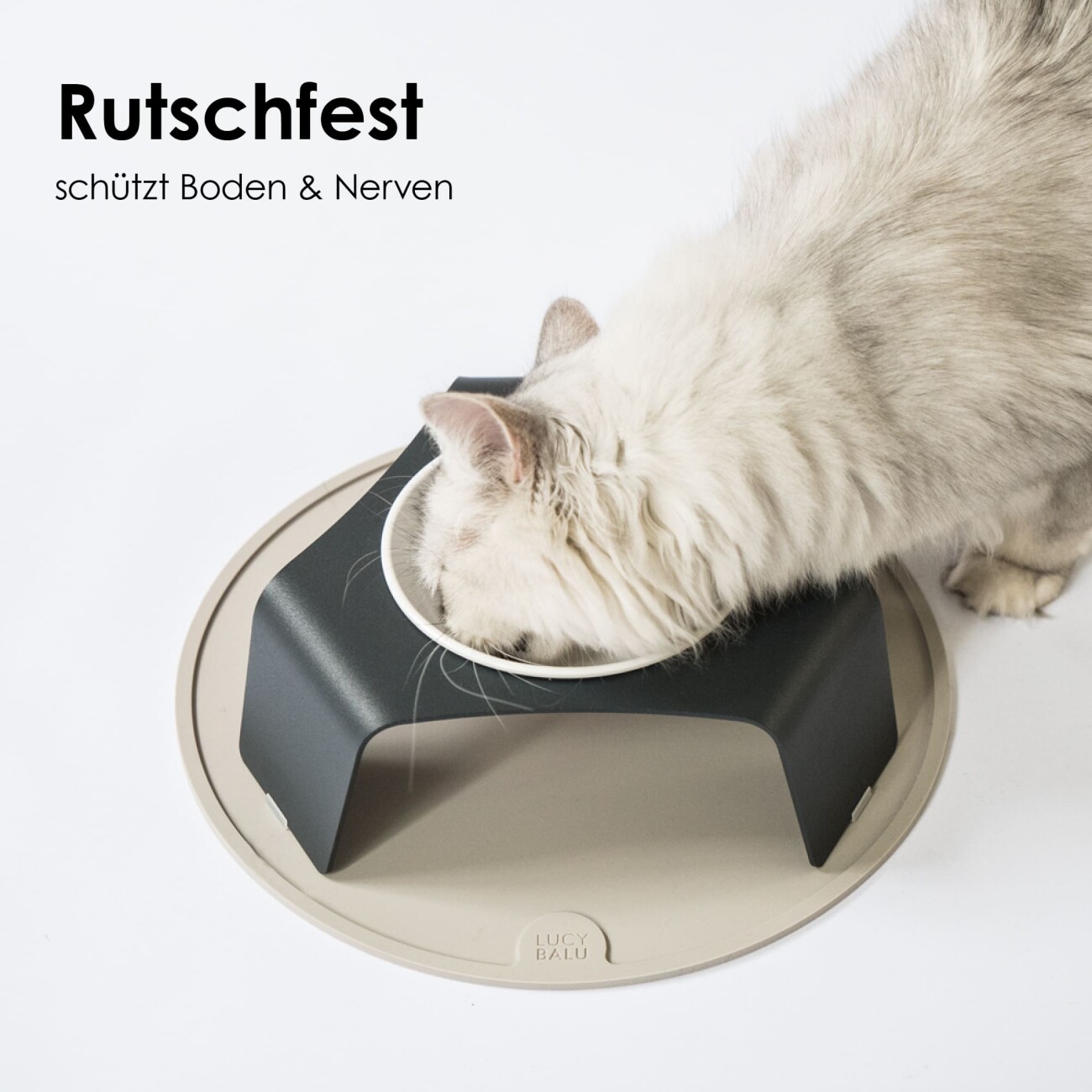LucyBalu CIRCLE Katzen Napfunterlage flieder