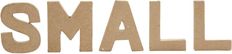 Bogstav Til Pynt - A - Stort Bogstav - Papmaché - 10X9,5 CM