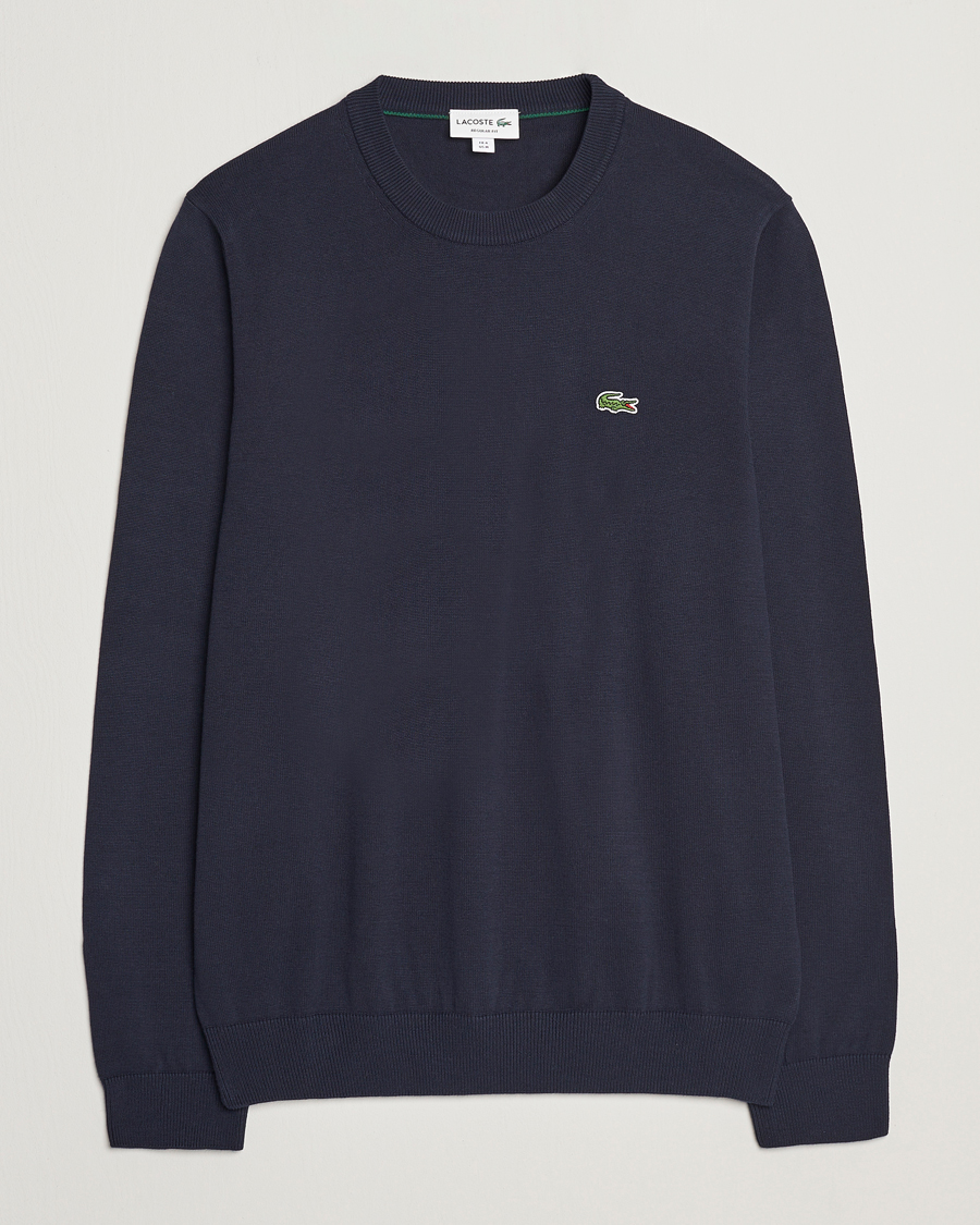 Lacoste Cotton Knitted Sweater Navy
