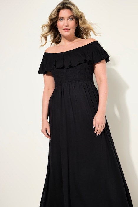 Maxikleid, Carmen-Ausschnitt