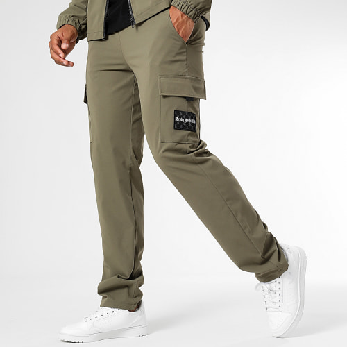 Ensemble Veste Zippée Et Pantalon Cargo 0047 0042 Vert Kaki