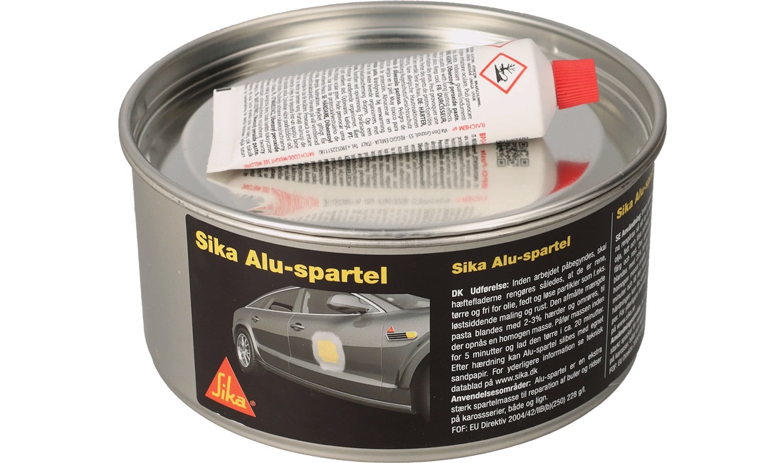 Alu spartelmasse 2kg. inkl hærder