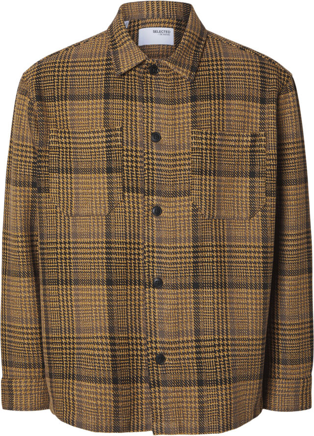 Selected Homme SLHBOXY-HOUNDSTOOTH BIG CHECK OVERS Chocolate torte/checks