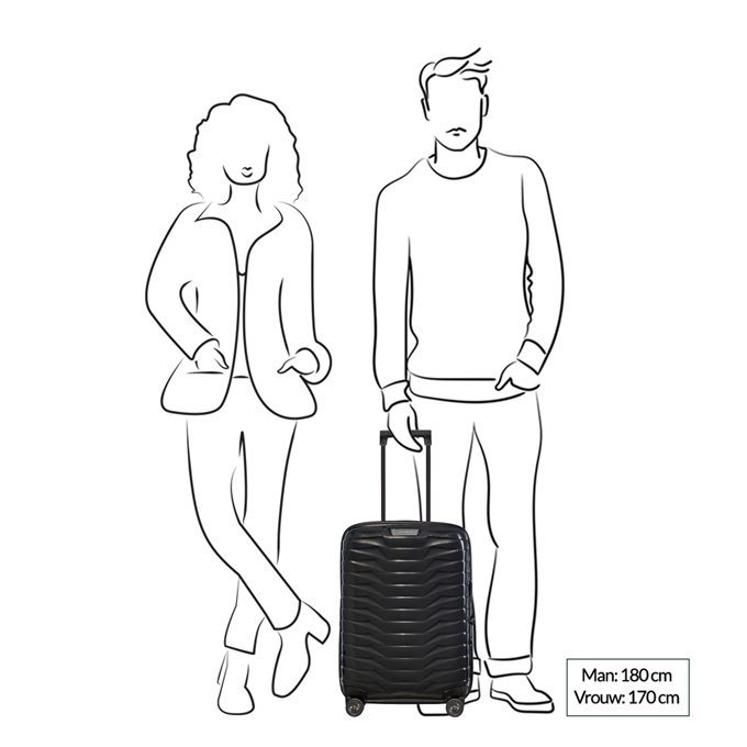 Samsonite Proxis Spinner 55 cm Expendable Zilver