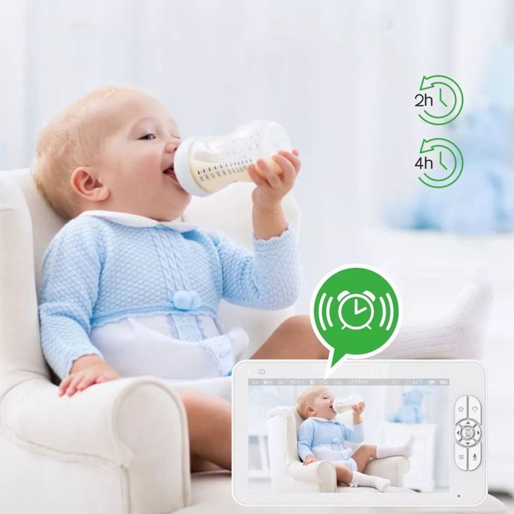 2in1 Schwenkbare Babyphone Kamera Digitaler Wireless 7