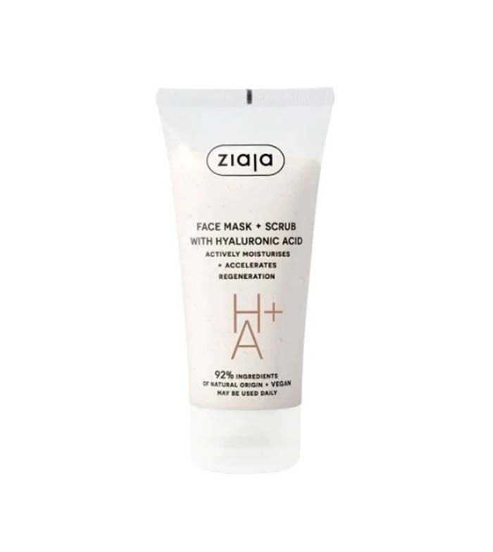 Ziaja - Máscara facial e esfoliante com ácido hialurônico