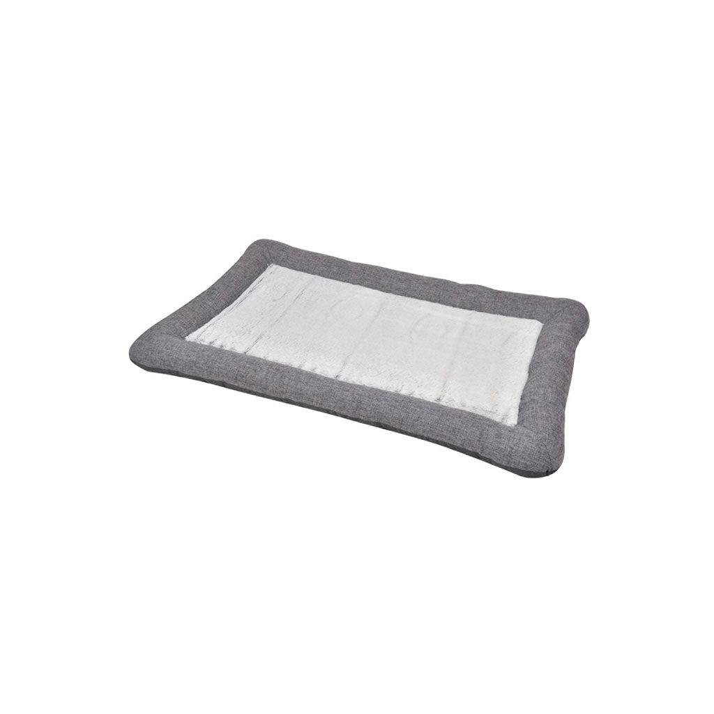 Coussin cocooning gris anthracite chien D70cm