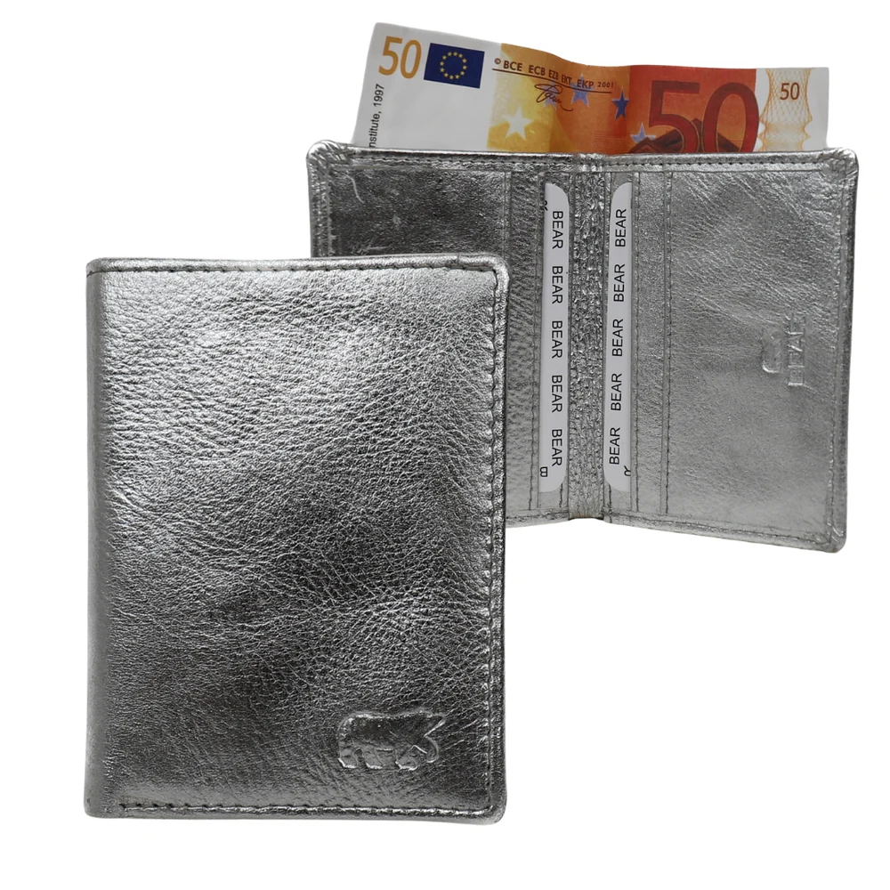 Bear Design Callisto Pelle Pasjeshouder Cas Silver CP7040