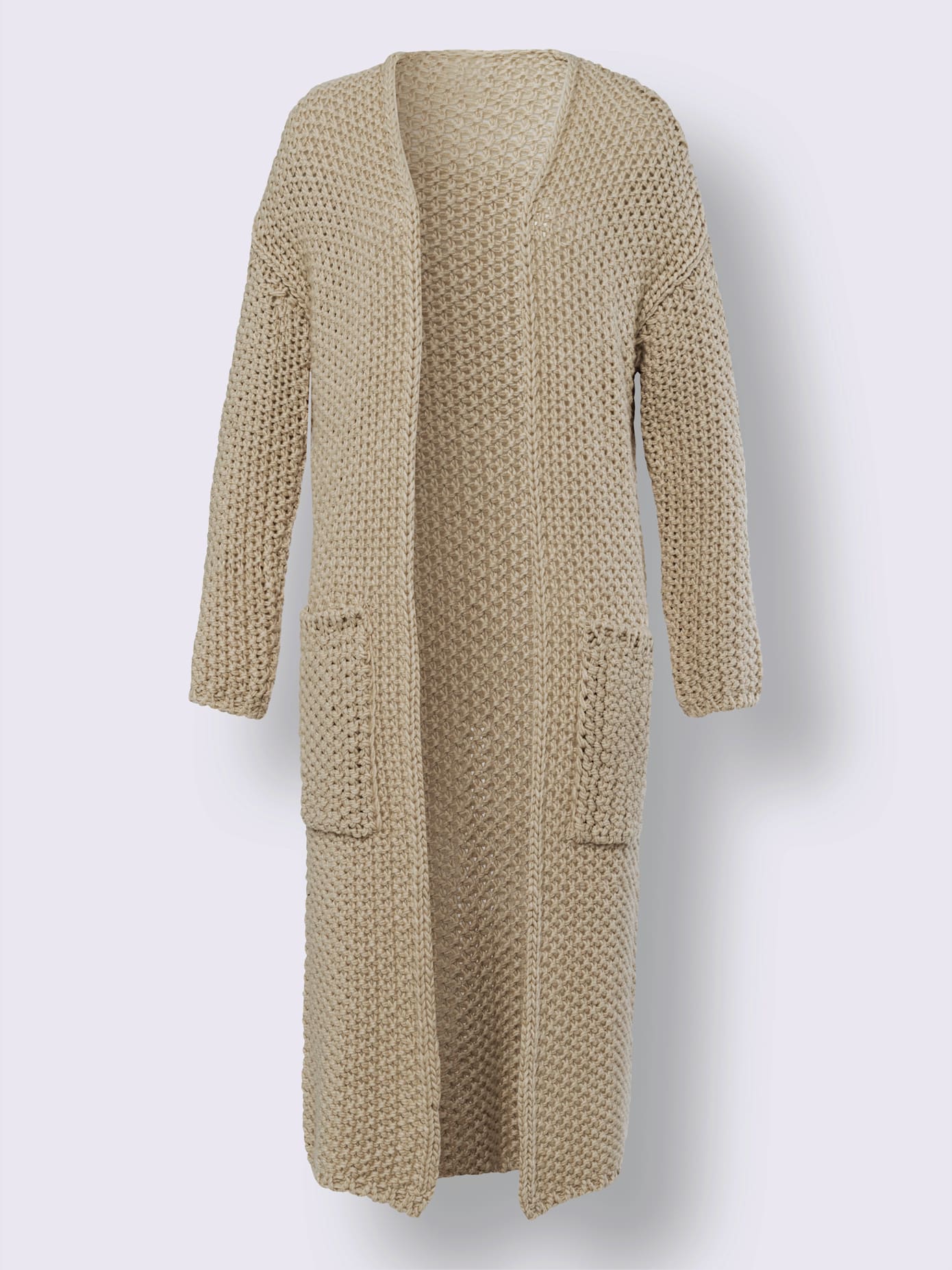 Manteau en tricot tendance : pas de fermeture
