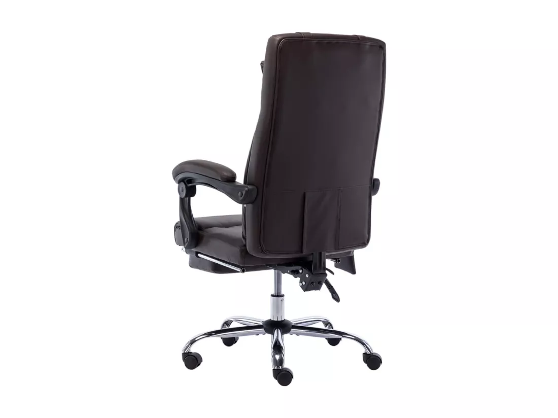 Prolenta Premium - Chaise de bureau de massage Marron Similicuir
