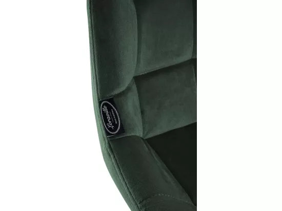 Tabouret de bar - Velours & Métal - Vert foncé - Weston