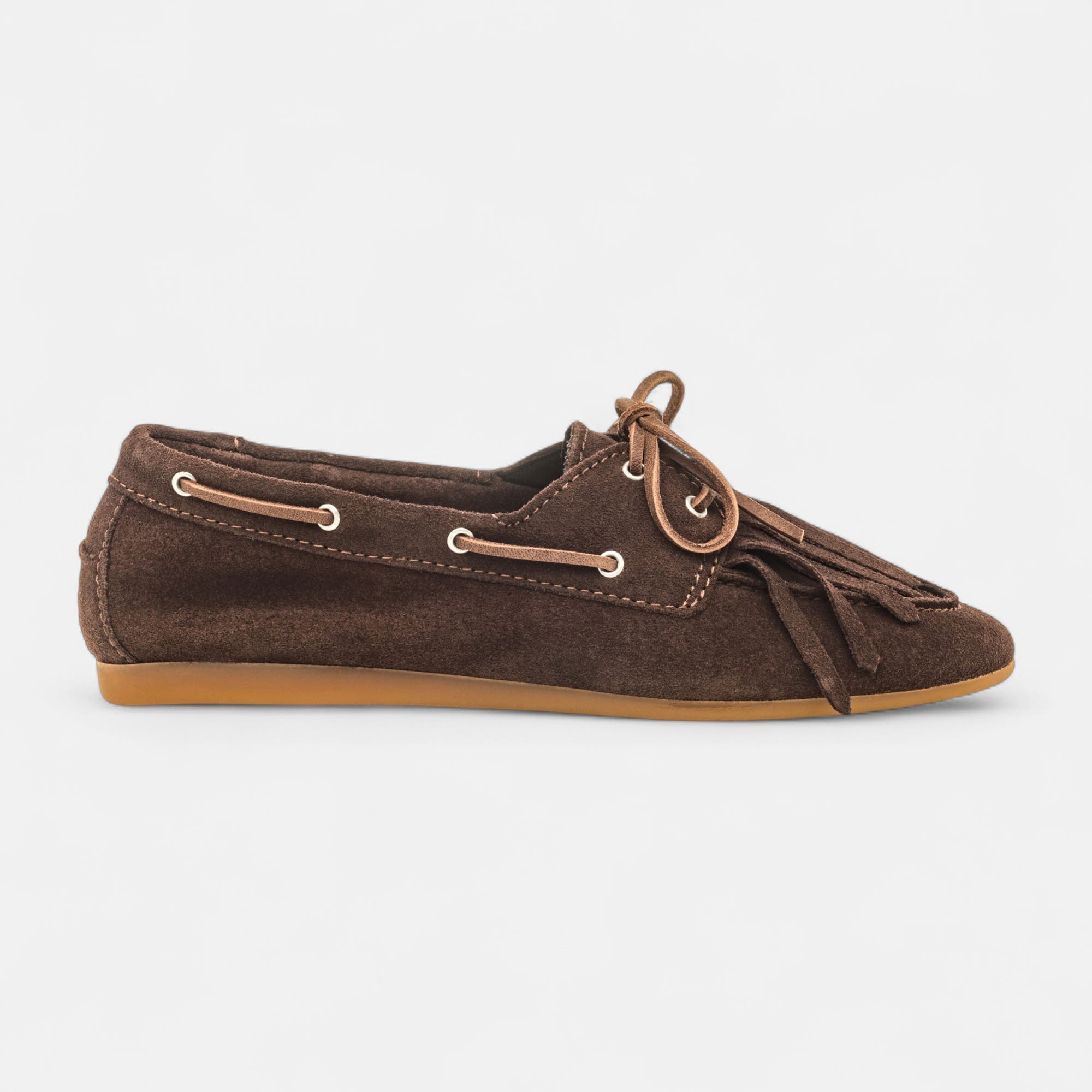 Mocassins Femme en cuir marron