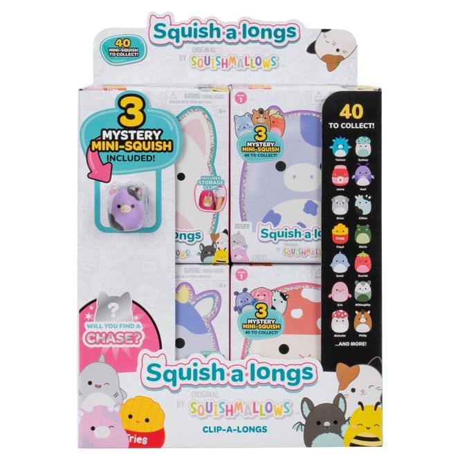 Squishmallows - Squish-a-longs - Clip & Go Serie 1